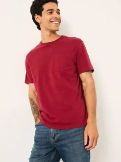 FatFace Cove Berry Red Pocket T-Shirt