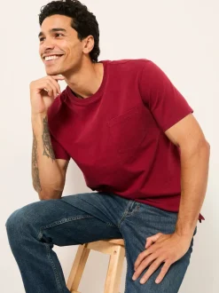 FatFace Cove Berry Red Pocket T-Shirt