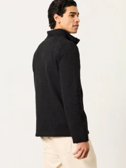 FatFace Dalton Black Fleece Sweat
