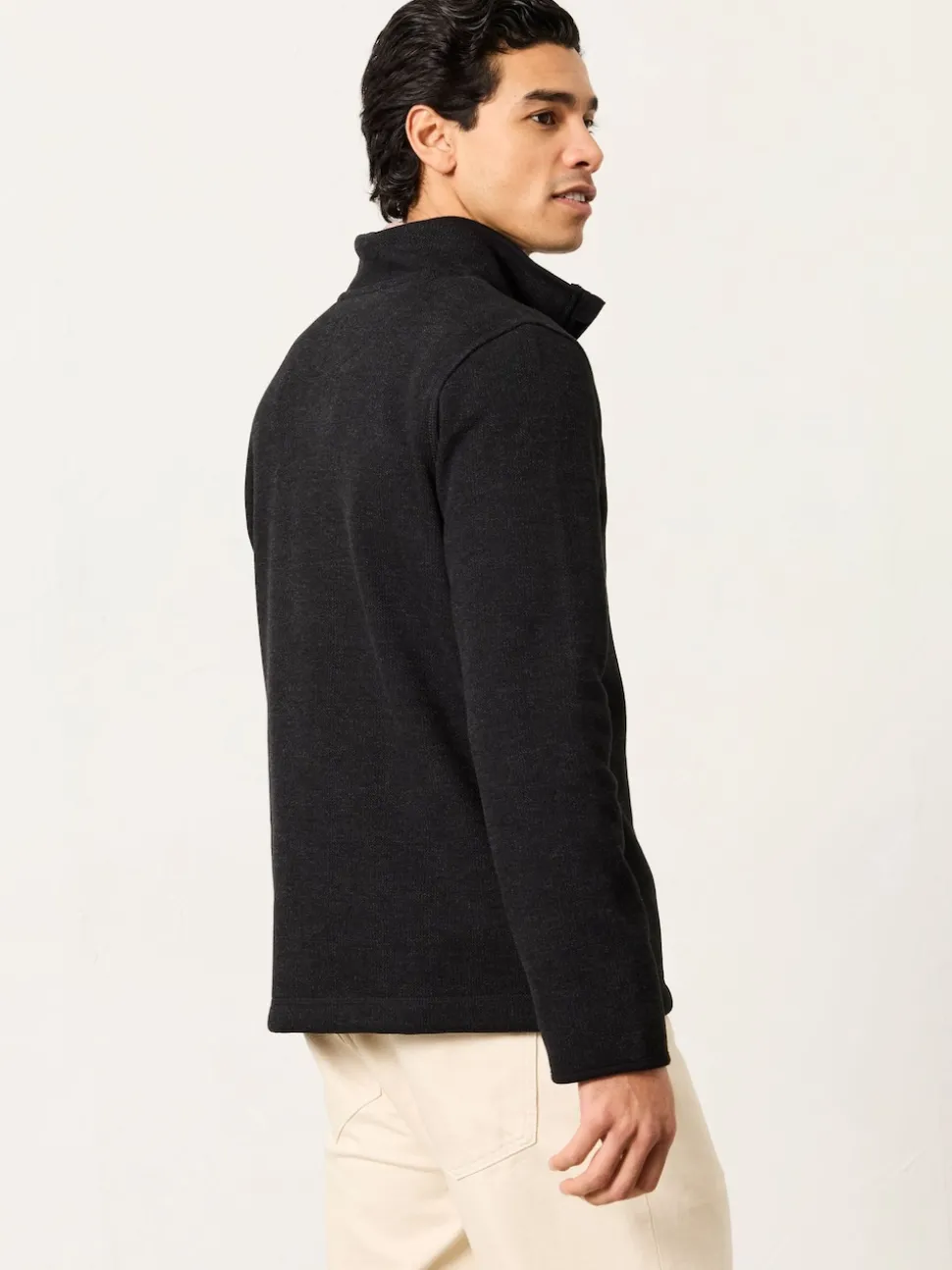 FatFace Dalton Black Fleece Sweat