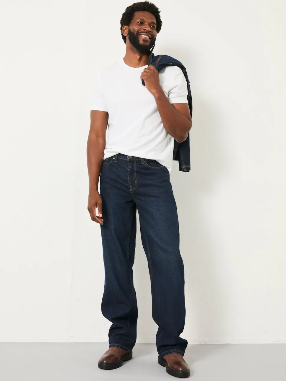 FatFace Dark Vintage Blue Loose Fit jeans