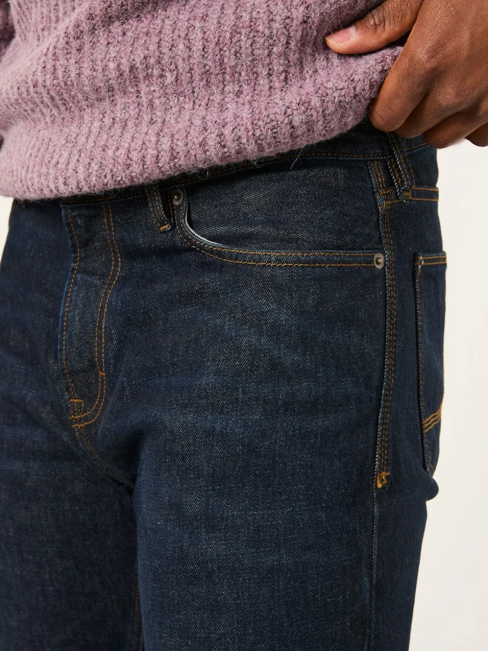 FatFace Dark Vintage Blue Straight Fit Straight Fit Jeans