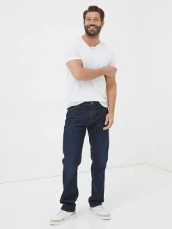 FatFace Dark Vintage Blue Straight Fit Straight Fit Jeans