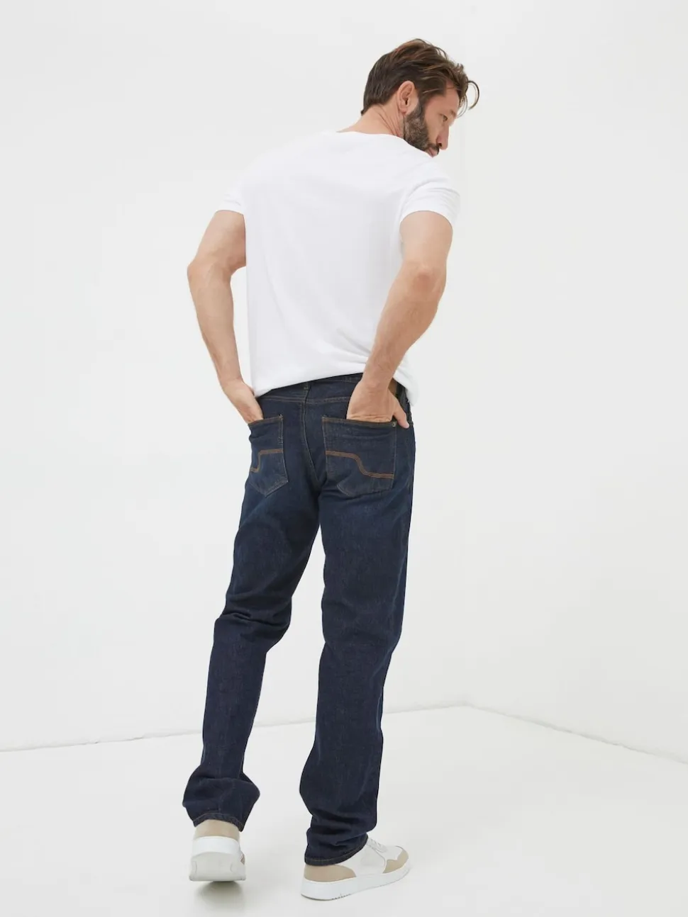 FatFace Dark Vintage Blue Straight Fit Straight Fit Jeans