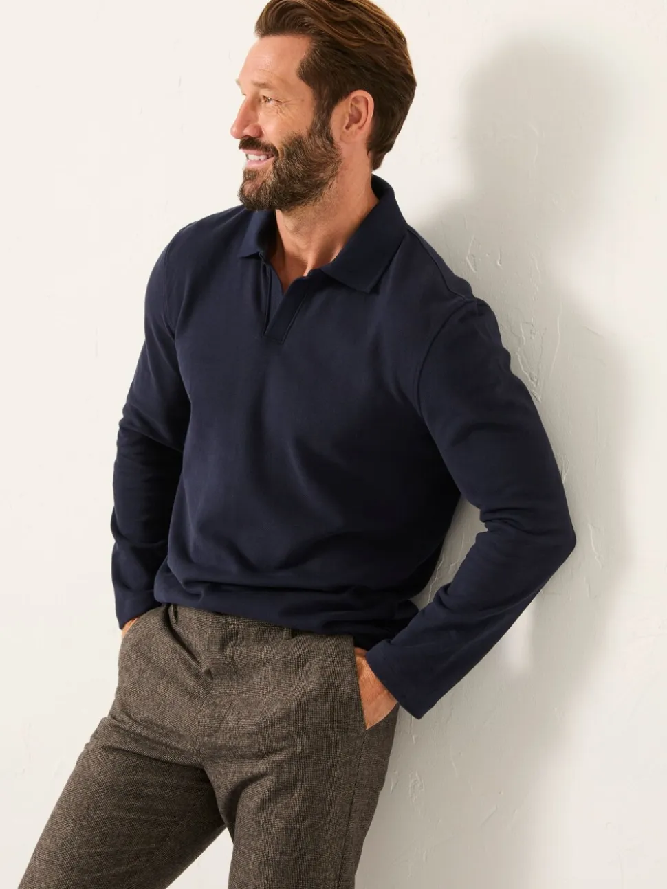 FatFace Elcot Navy Collar Sweat