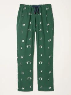 FatFace Emerald Green Penguin Print Pyjama Bottoms