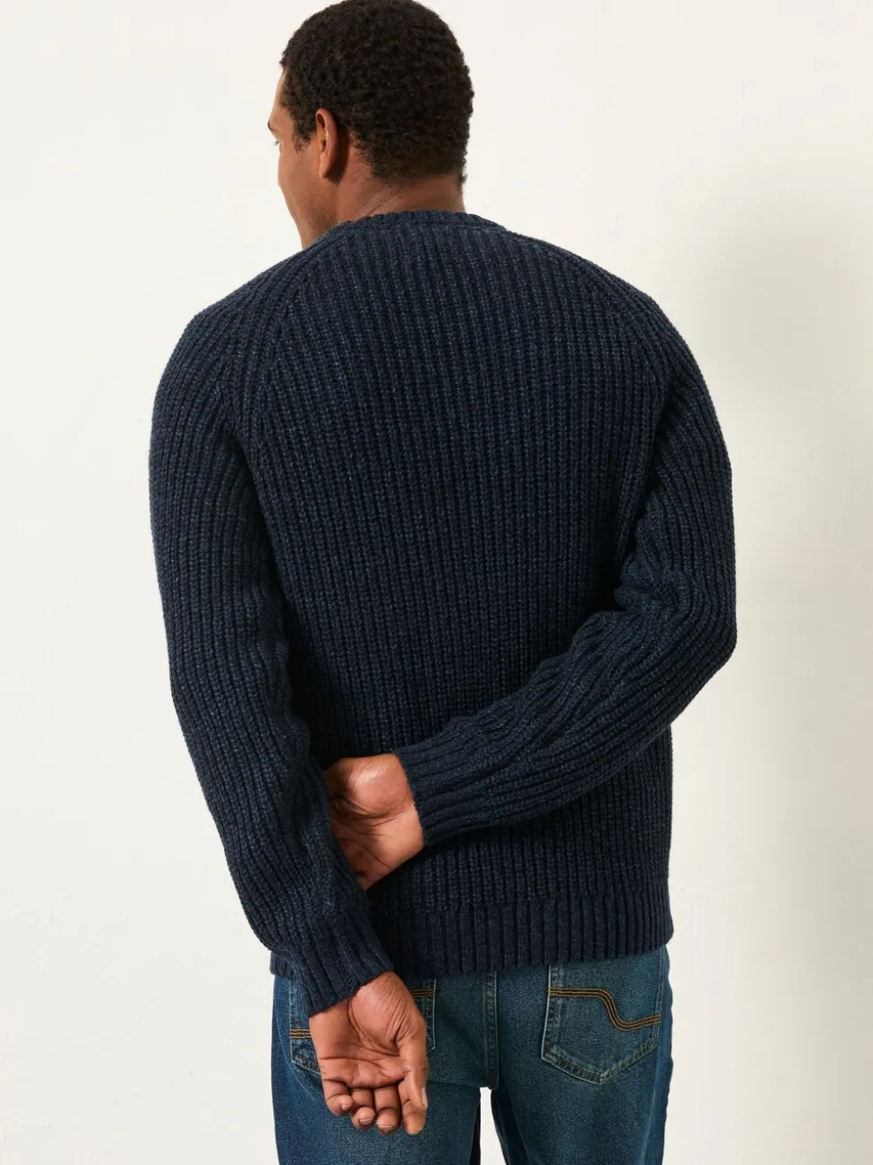 FatFace Fife Navy Knitted Crew Jumper