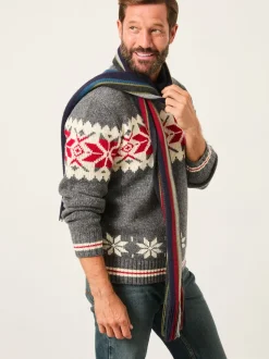 FatFace Finn Multi Stripe Scarf