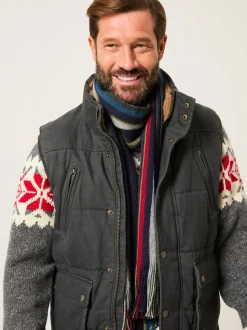 FatFace Finn Multi Stripe Scarf