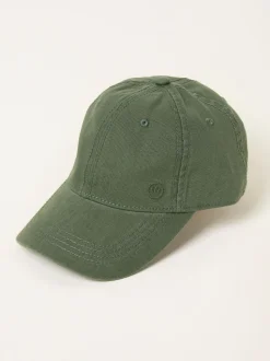 FatFace Green Canvas Baseball Cap
