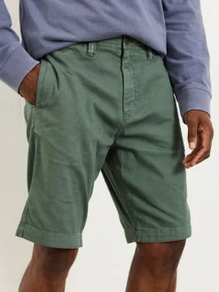 FatFace Green Stow Garment Dye Chino Shorts