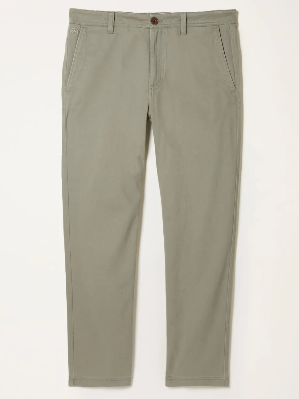 FatFace Green Straight Fit Twill Coastal Chino Trousers