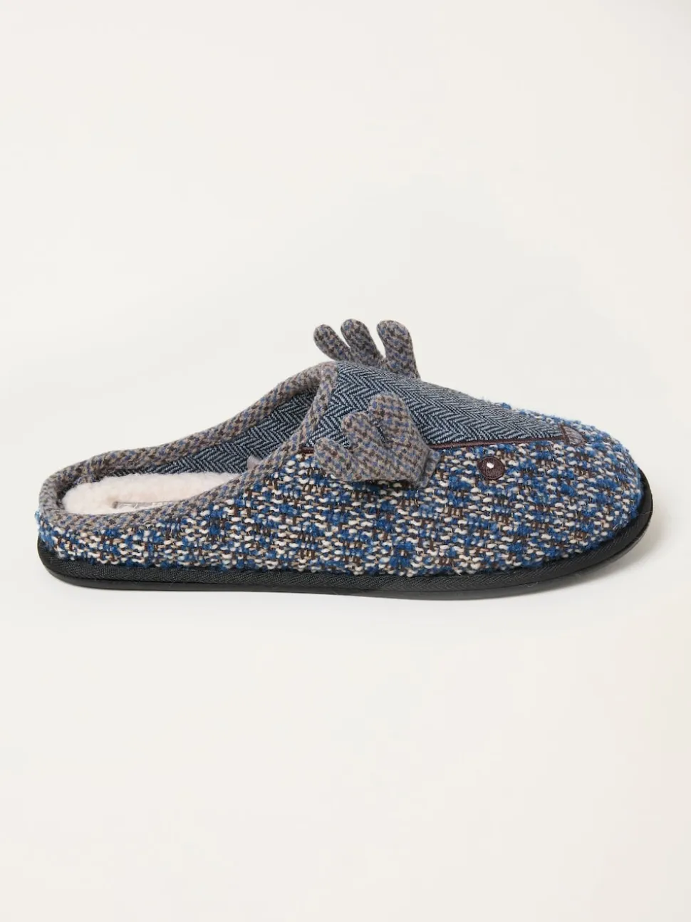 FatFace Grey Spencer Stag Slipper