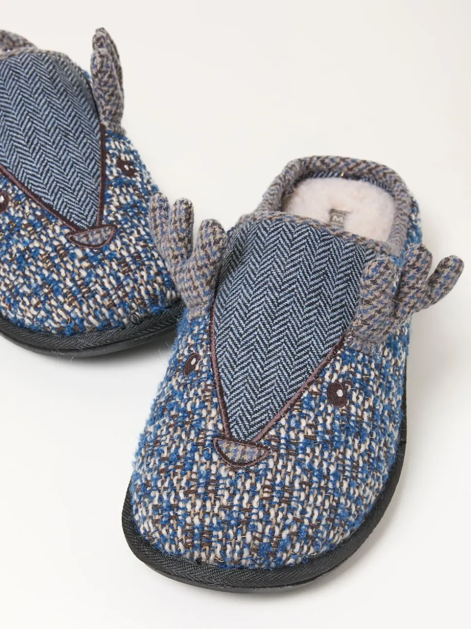 FatFace Grey Spencer Stag Slipper