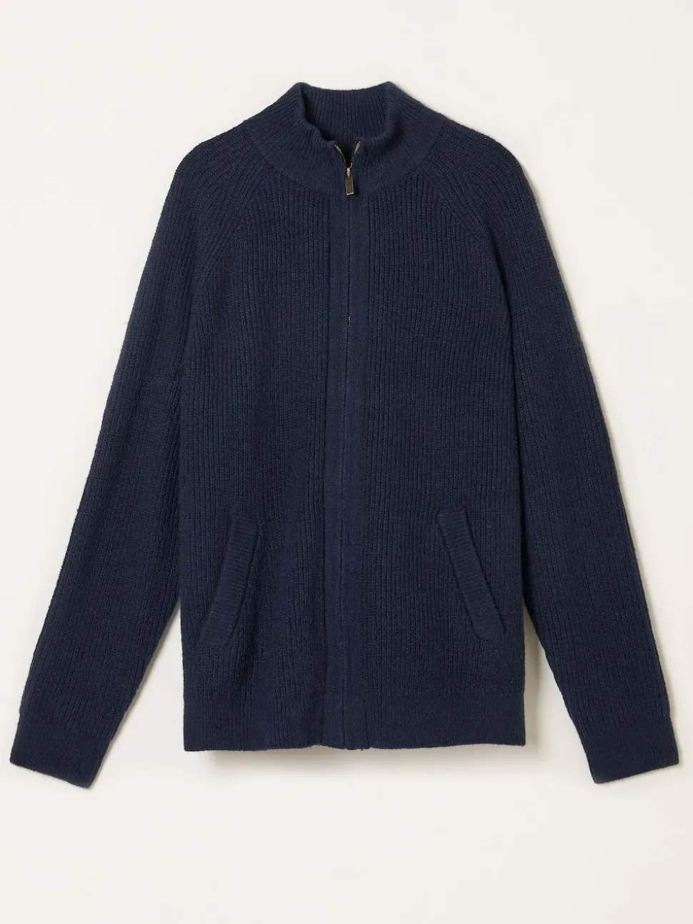 FatFace Harwick Navy Zip Through Bomber