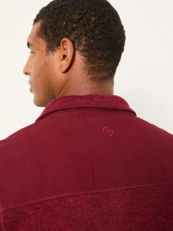 FatFace Haxby Claret Half Zip Sweat