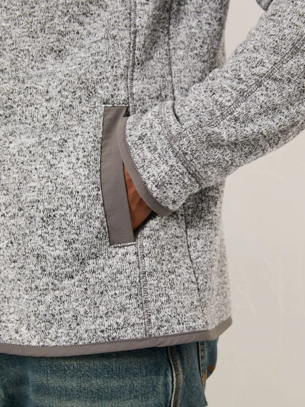 FatFace Haxby Grey Zip Through Sweat