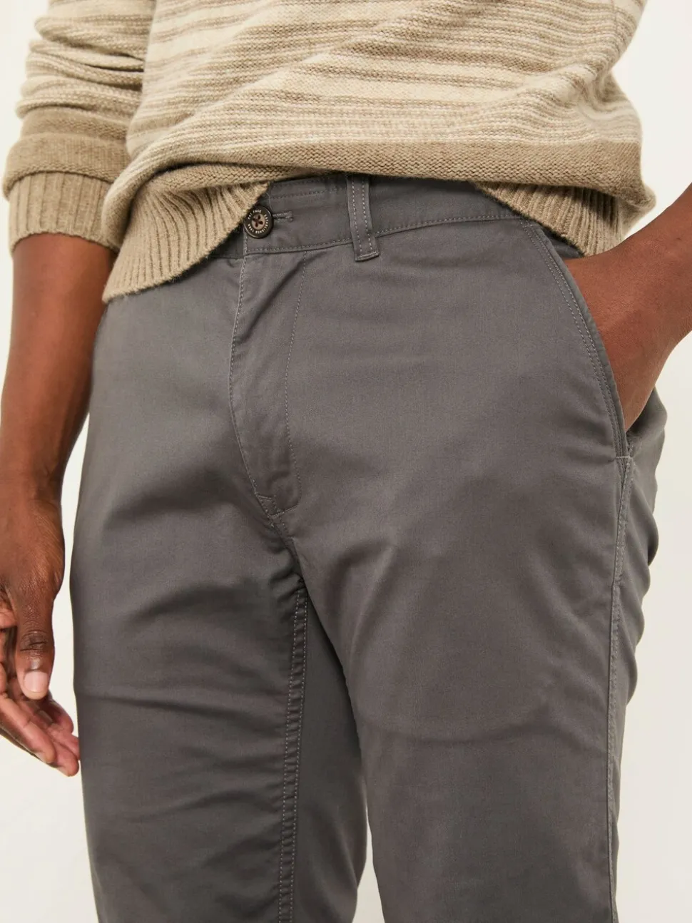 FatFace Heyshott Dark Grey Slim Chinos