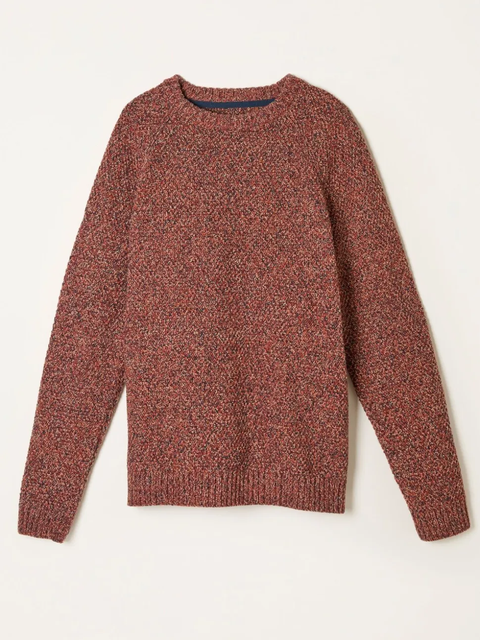 FatFace Hove Red Crew Neck Knitted Jumper