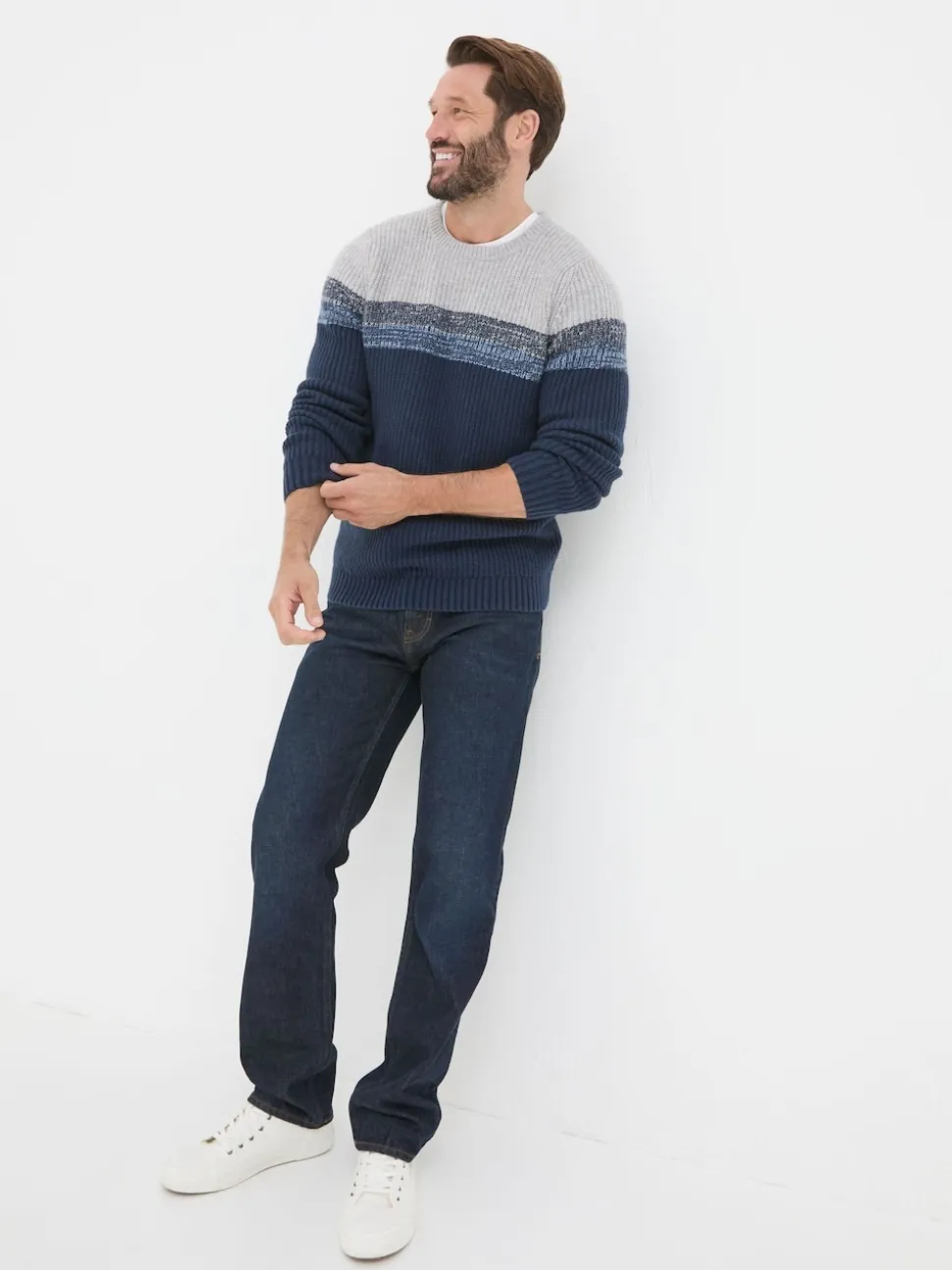 FatFace Indigo Blue Straight Fit Jeans