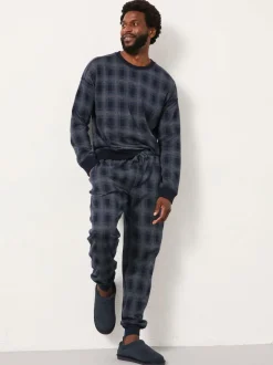 FatFace Kemble Navy Check Jumper