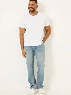 FatFace Light Vintage Blue Straight Fit Jeans