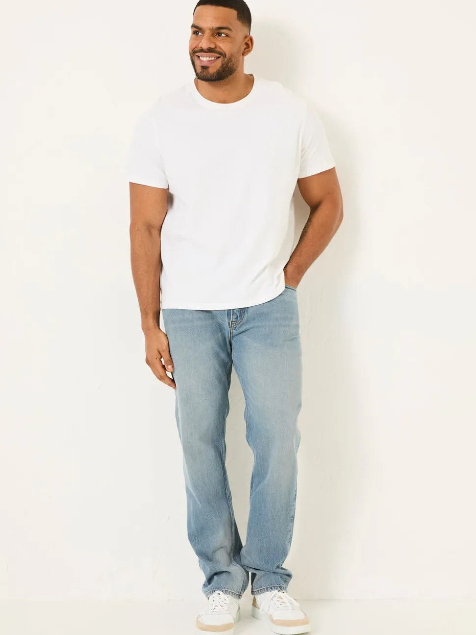 FatFace Light Vintage Blue Straight Fit Jeans