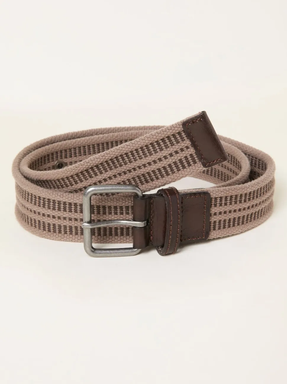 FatFace Luca Beige Webbing Belt