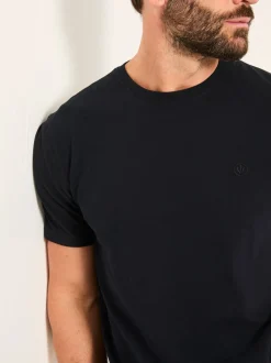 FatFace Lulworth Black Short Sleeve T-Shirt