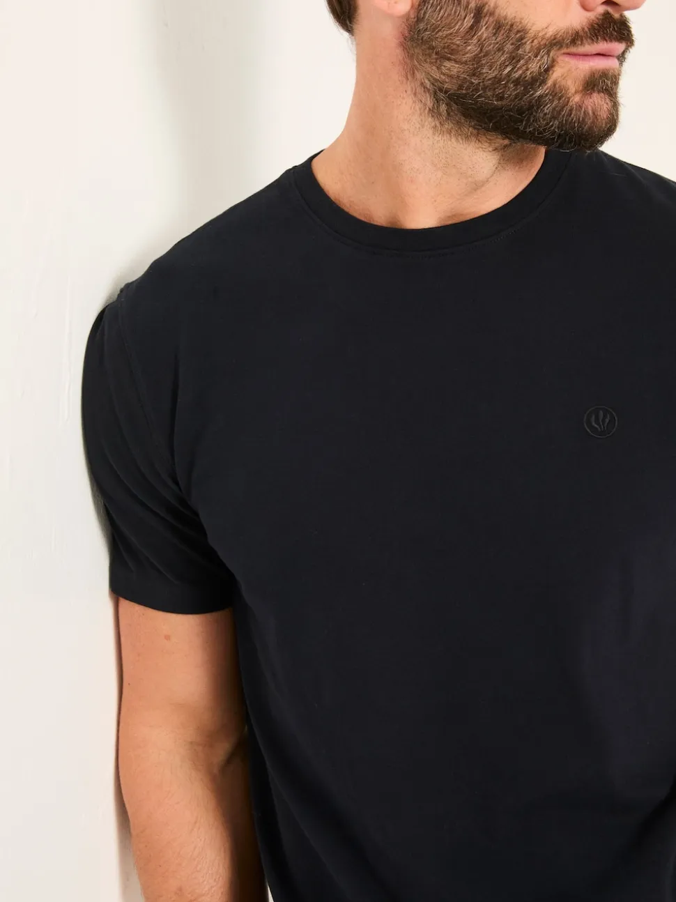 FatFace Lulworth Black Short Sleeve T-Shirt