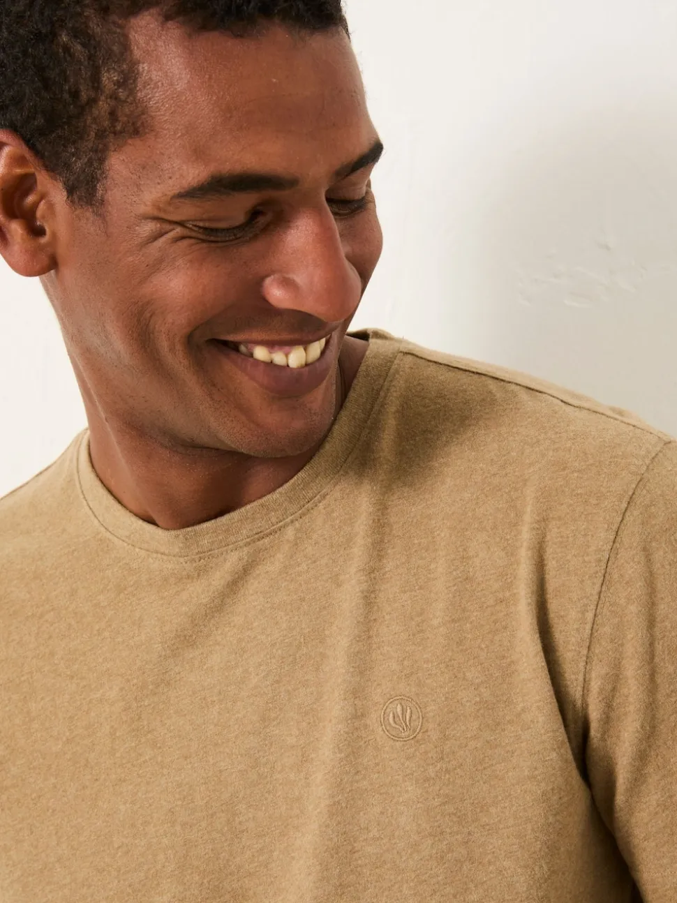 FatFace Lulworth Dark Natural Short Sleeve T-Shirt