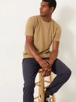 FatFace Lulworth Dark Natural Short Sleeve T-Shirt