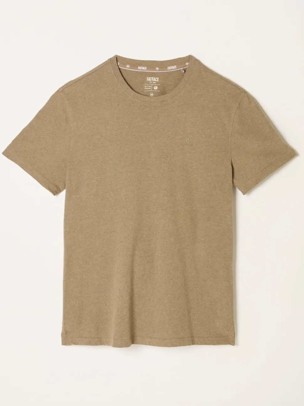 FatFace Lulworth Dark Natural Short Sleeve T-Shirt