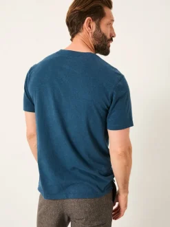 FatFace Lulworth Dark Teal Blue Short Sleeve T-Shirt