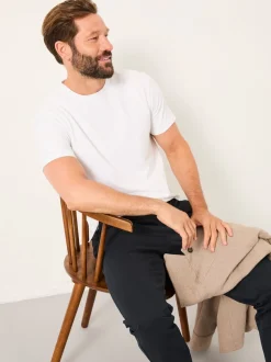FatFace Lulworth White Short Sleeve T-Shirt