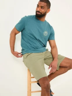 FatFace Mawes Khaki Green Chino Shorts