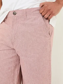 FatFace Mawes Pink Cotton Linen Chino Shorts