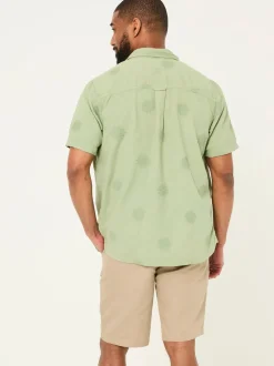 FatFace Mawes Stone Cotton Linen Chino Shorts