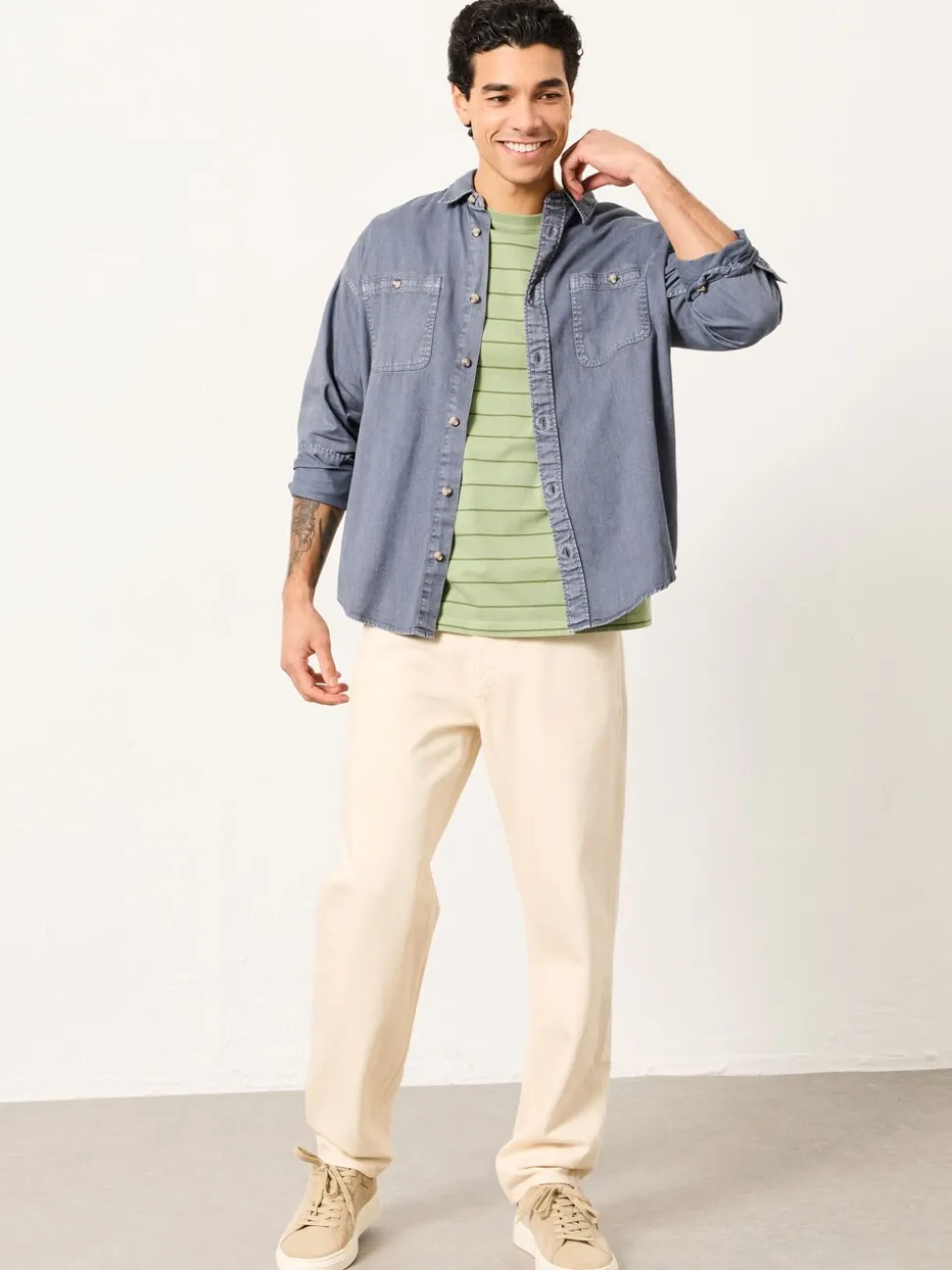 FatFace Natural Tapered Fit Jeans