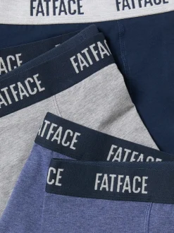 FatFace Navy 10 Pairs of Plain Boxers