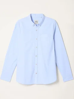 FatFace Oxford Blue Long Sleeve Shirt