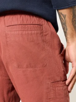 FatFace Padstow Terracotta Pull On Garment Dye Utility Shorts