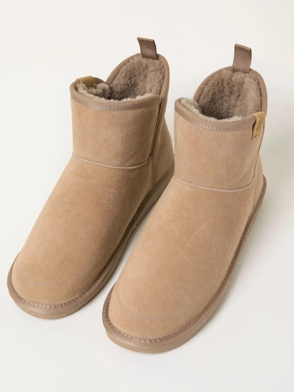 FatFace Rafe Natural Suede Boot Slipper