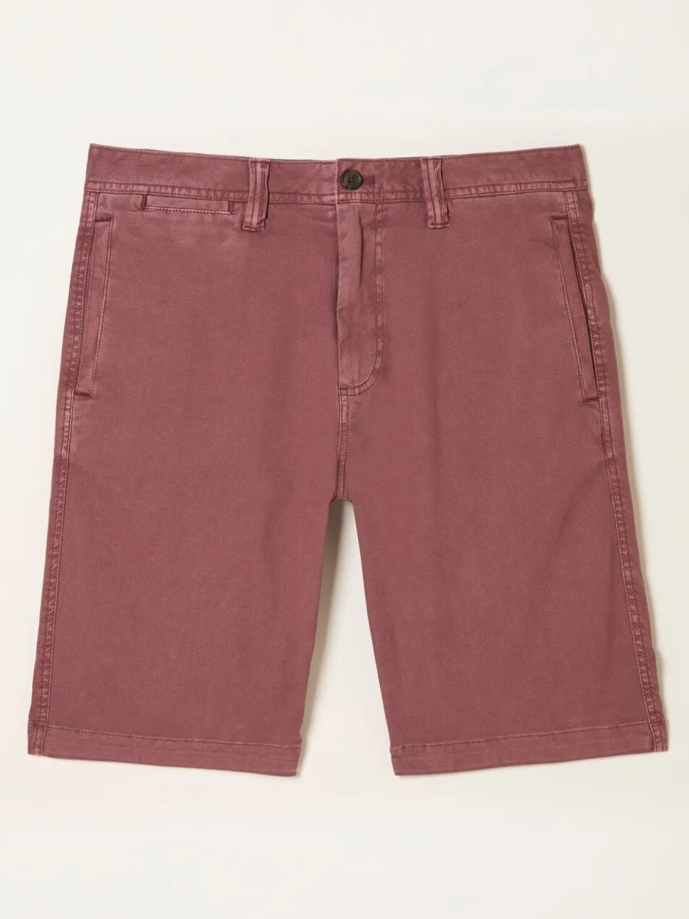 FatFace Rust Red Stow Garment Dye Chino Shorts