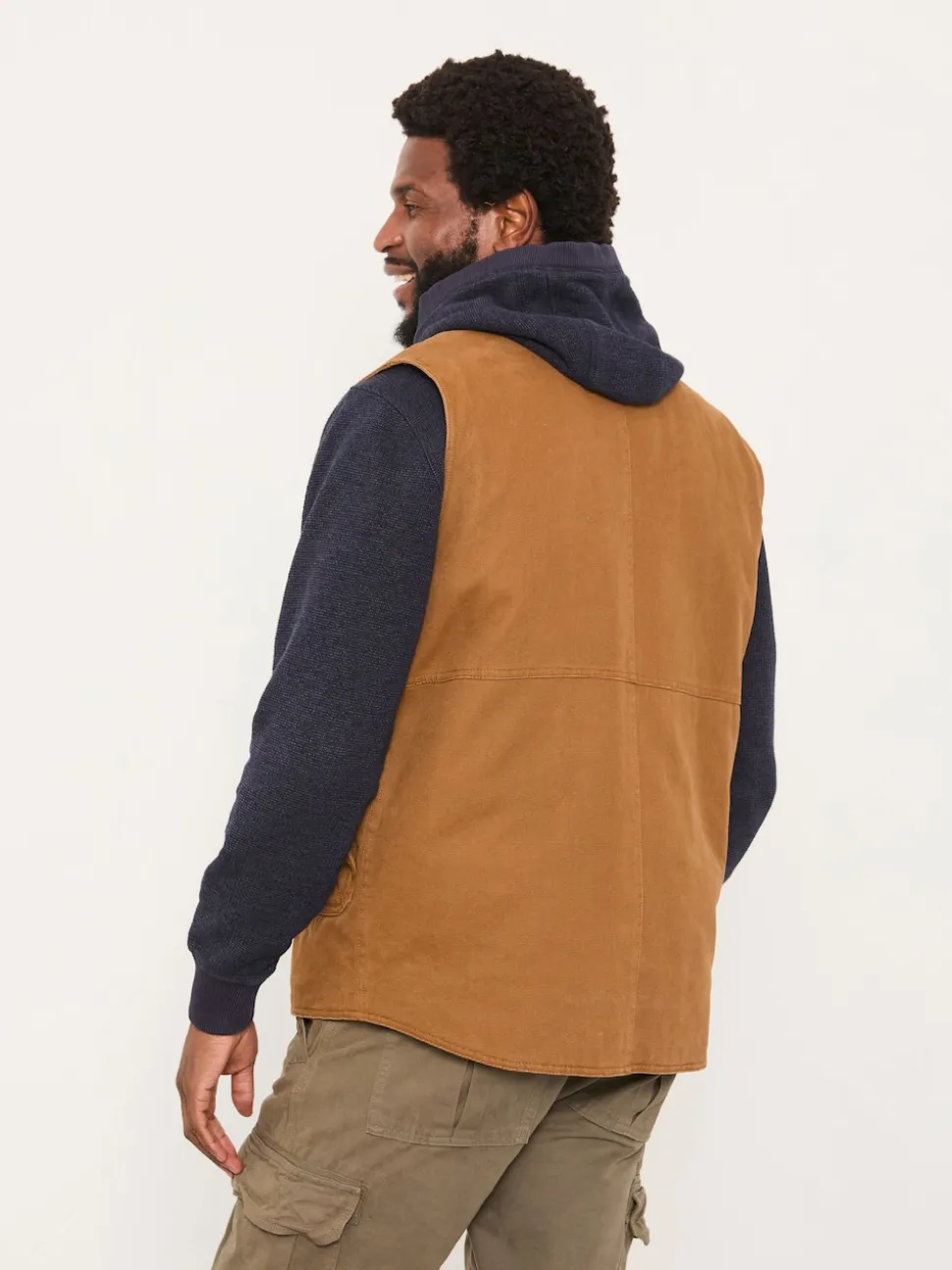 FatFace Rydal Light Brown Canvas Gilet