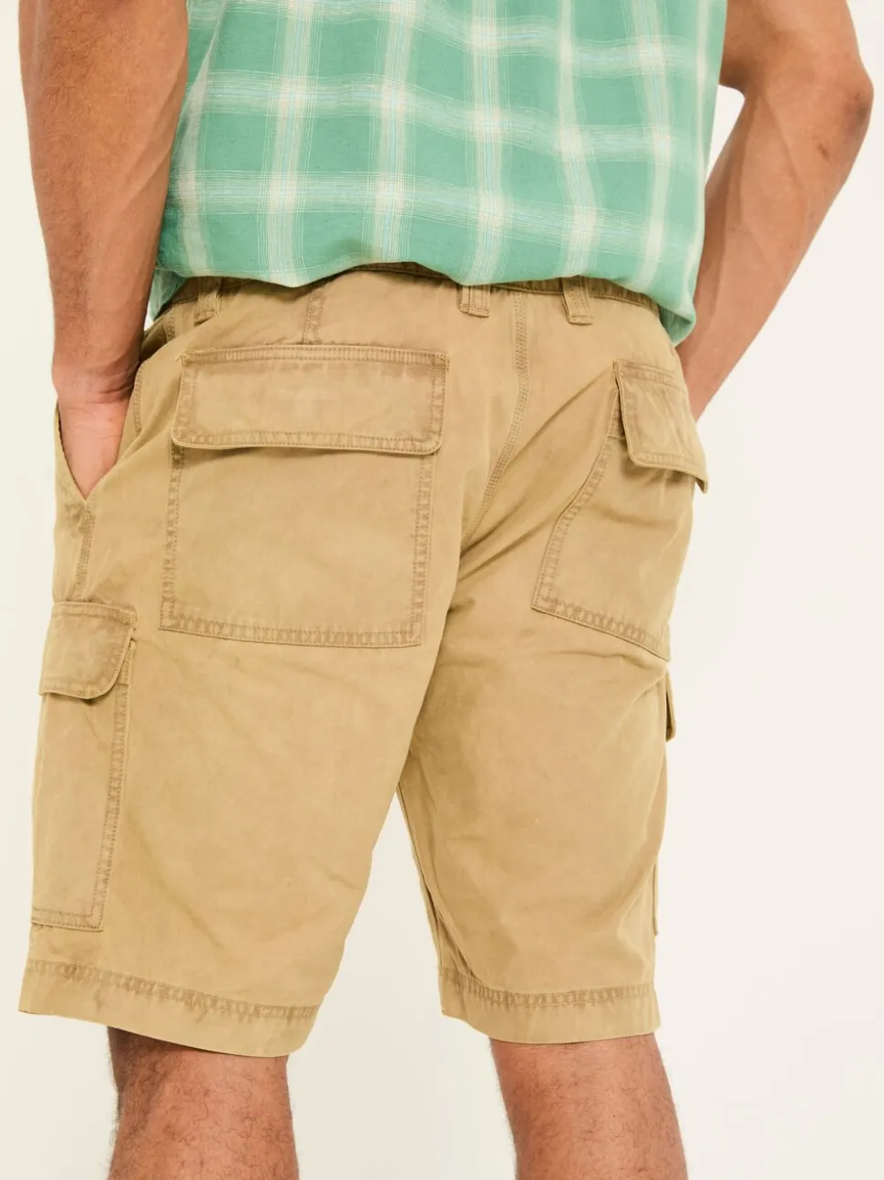 FatFace Rye Stone Garment Dye Utility Shorts