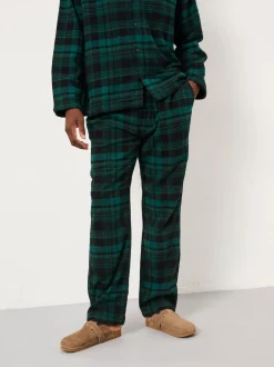 FatFace Samphrey Dark Green Check Pyjama Bottoms