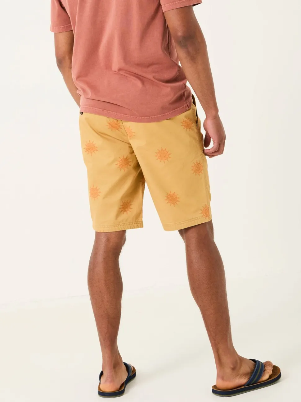 FatFace Seaton Yellow Sun Pull On Shorts