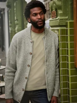 FatFace Sefton Green Haze Knitted Cardigan