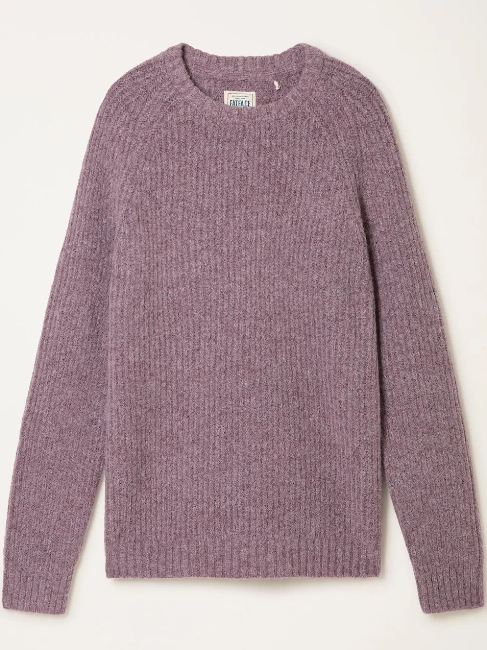 FatFace Sefton Purple Knitted Crew Neck Jumper